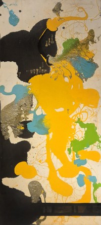 Ayesha Siddiqui, 36 x 84 Inch, Oil on Canvas, Floral Painting, AC-AYS-158